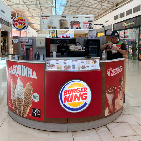 Logo da loja burger king quiosque